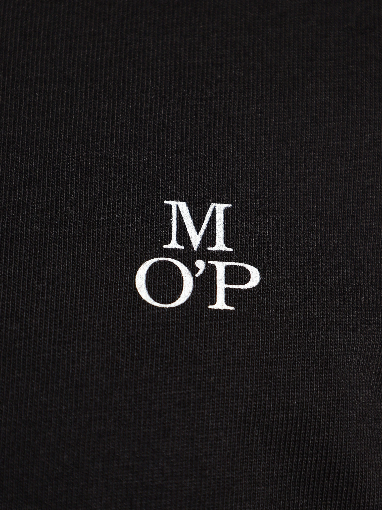 Футболка черного цвета с длинным рукавом из хлопка